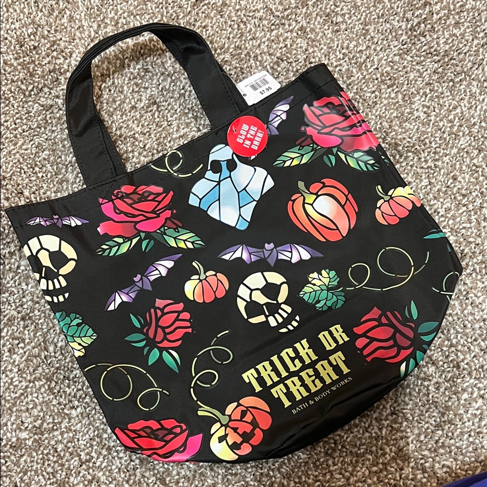 LAST DAY B&BW Halloween trick or treat bag